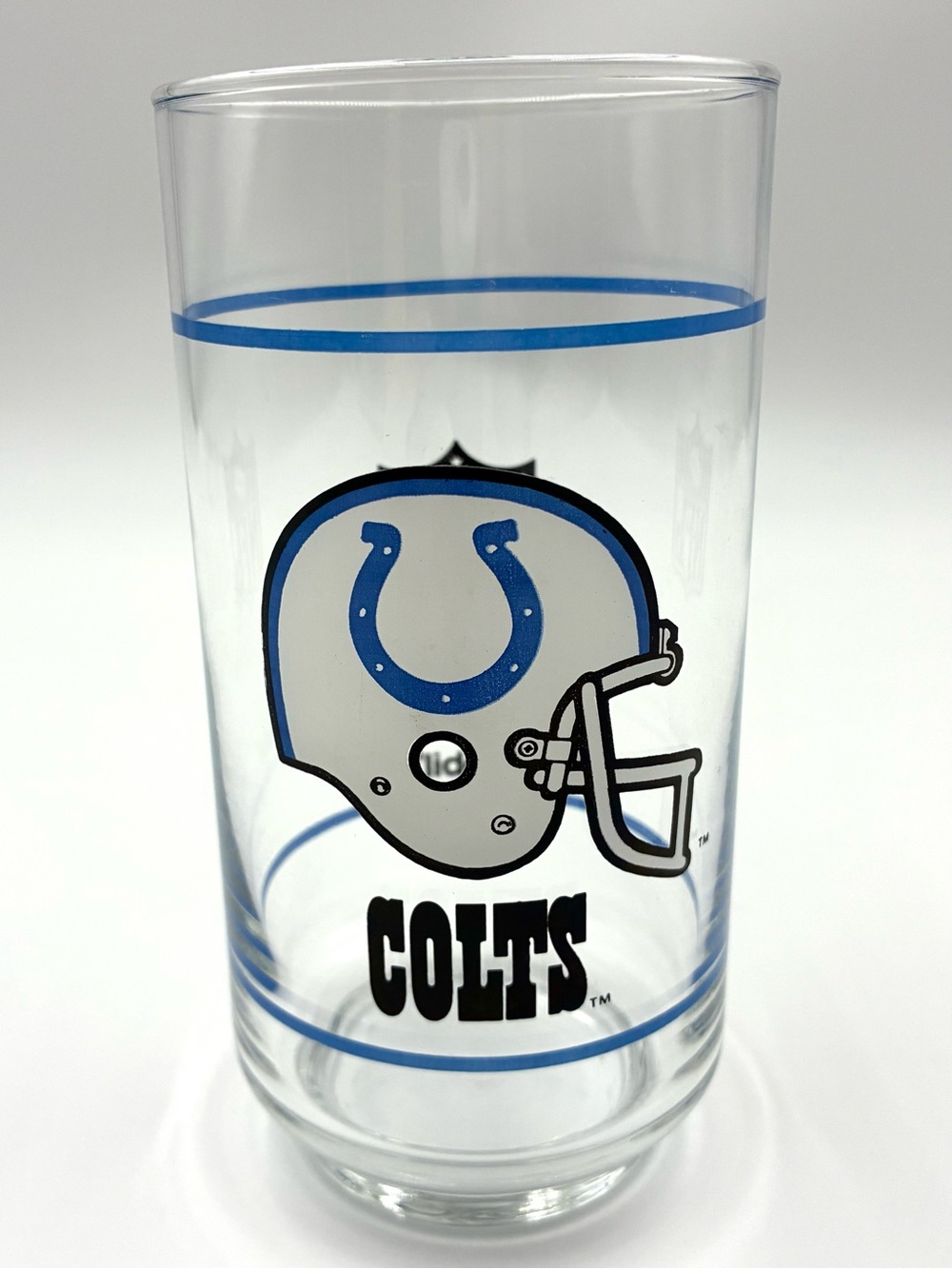 Vintage 1988 Indianapolis Colts NFL Mobil Gas Station Promo Pint Glass Libbey